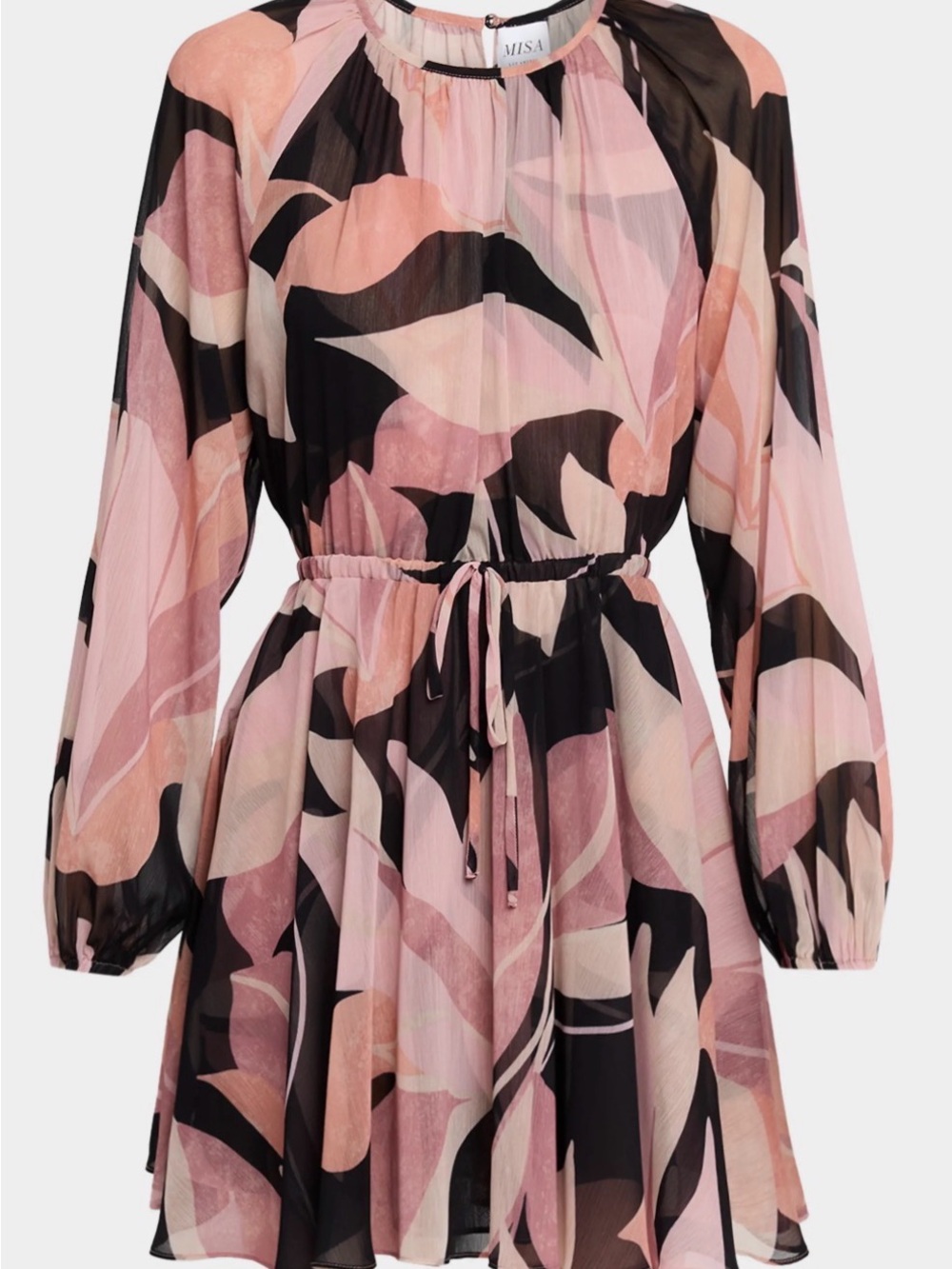 MISA Los Angeles Pink Floral Mini Dress NWT
